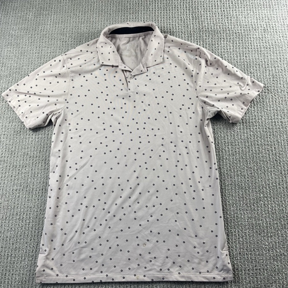 Nike Dri-Fit Vapor Golf Performance Polo Shirt Mens Small Pink Floral CI9784-699